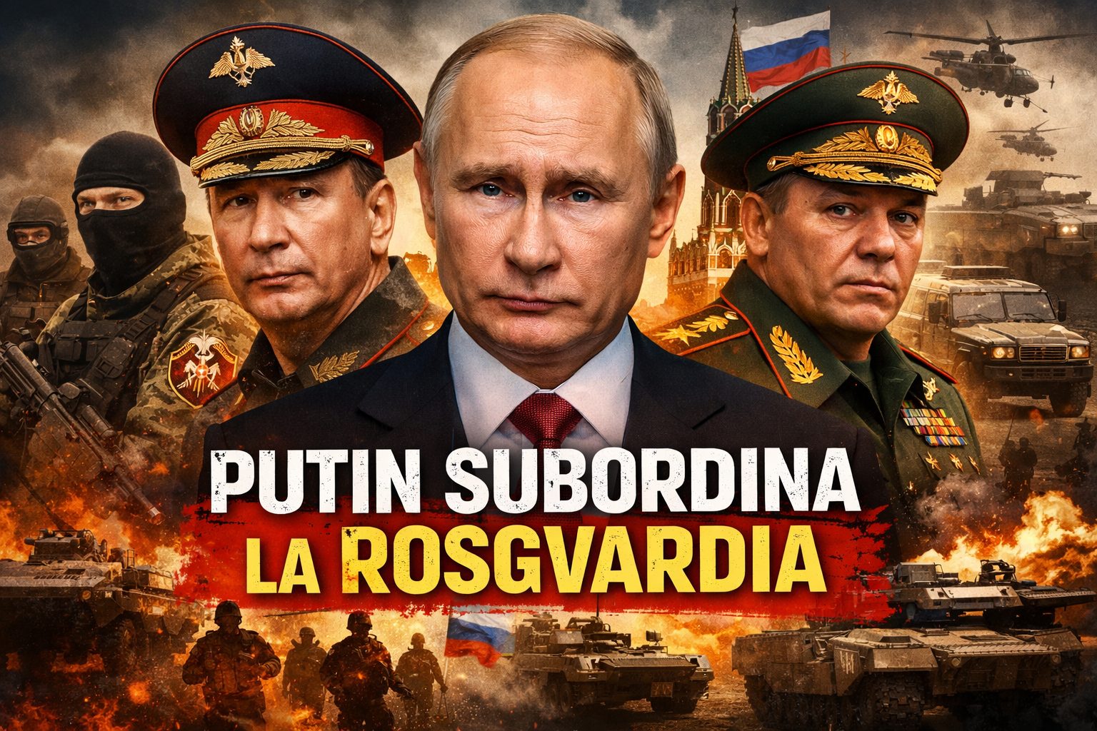 Putin mette la Rosgvardia sotto il controllo dello Stato Maggiore: cosa cambia davvero nel potere militare russo